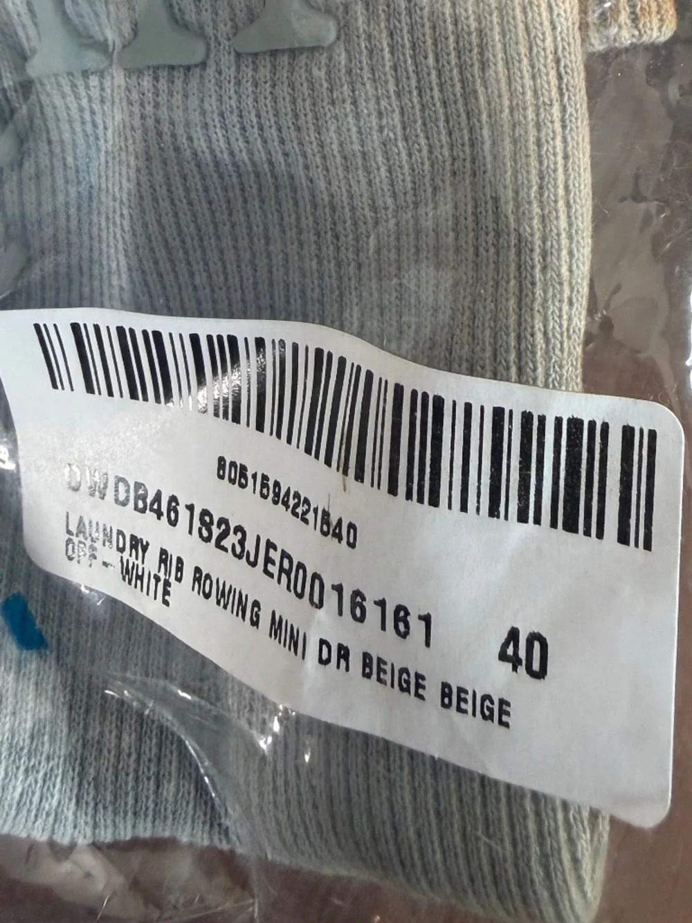 NWT Off-White Laundry Rib Racing Mini Dress Gradient Beige Size 40 (US S) - $650